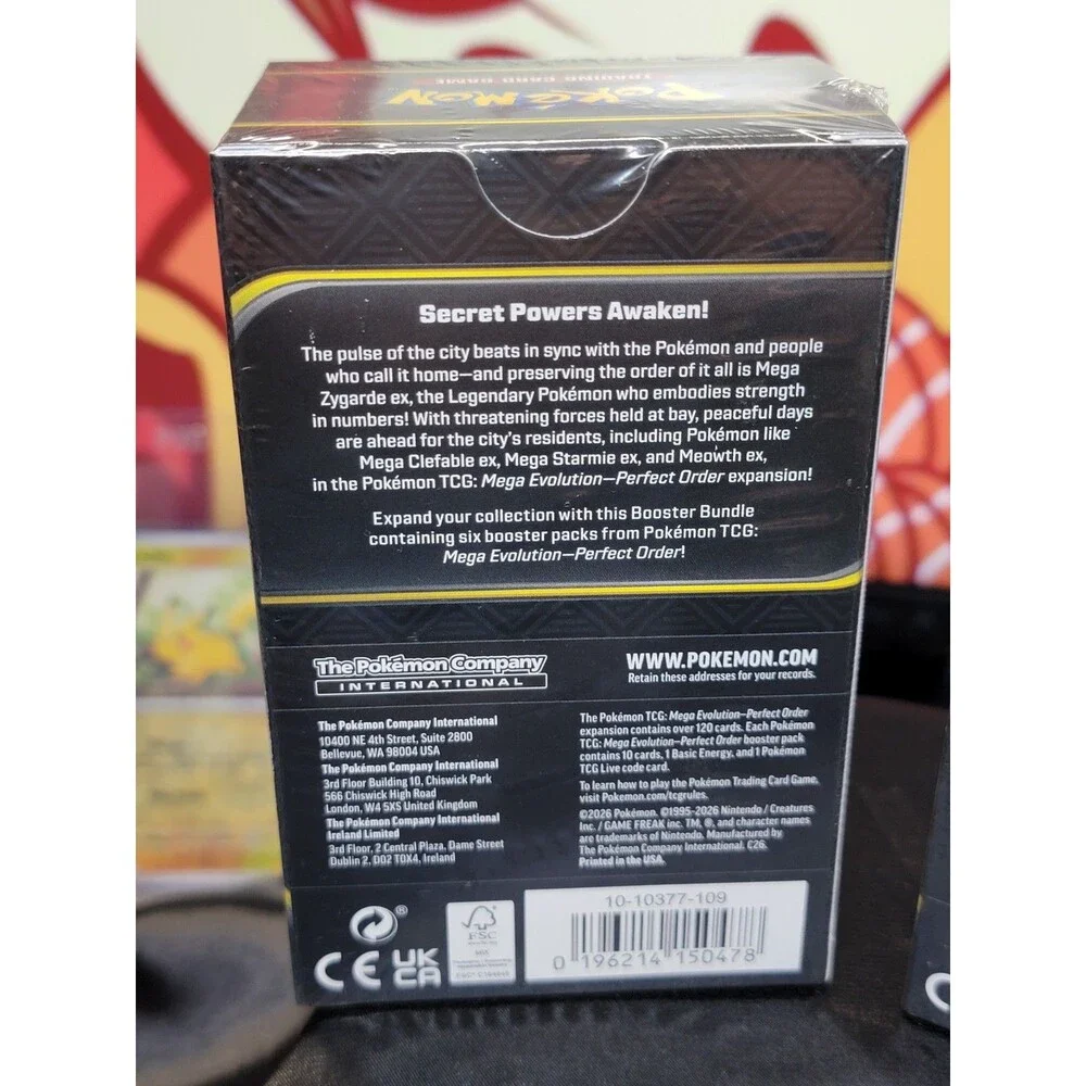 Pokemon TCG Mega Evolution Perfect Order Booster Bundles New Sealed Set of 2